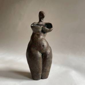 A Ceramic Sculpture of Nude Lady